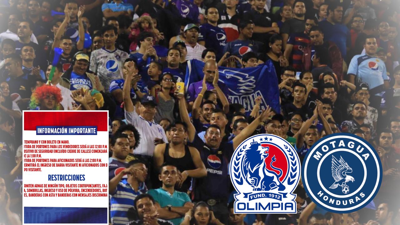 Olimpia anuncia determinación con la afición de Motagua previo al clásico