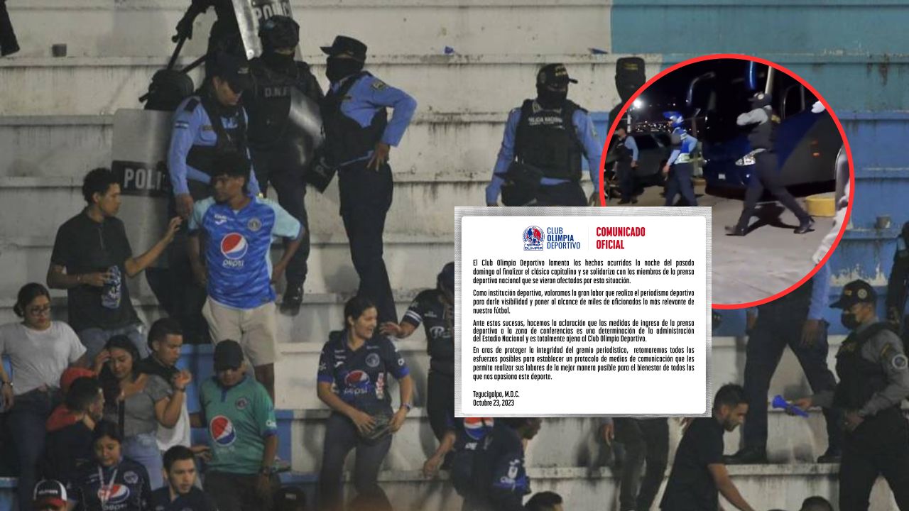 Olimpia reacciona tras los incidentes que la prensa hondureña sufrió tras el clásico