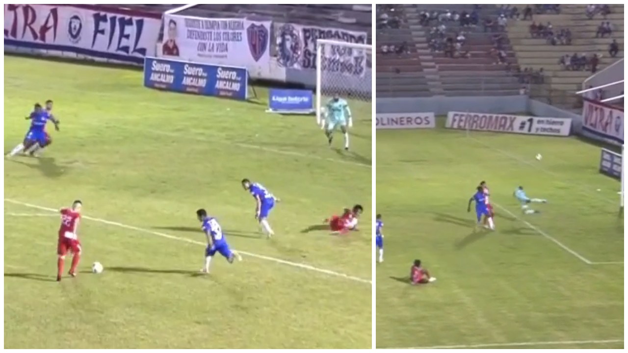 Edrick Menjívar comete insólito error que termina en gol del Vida