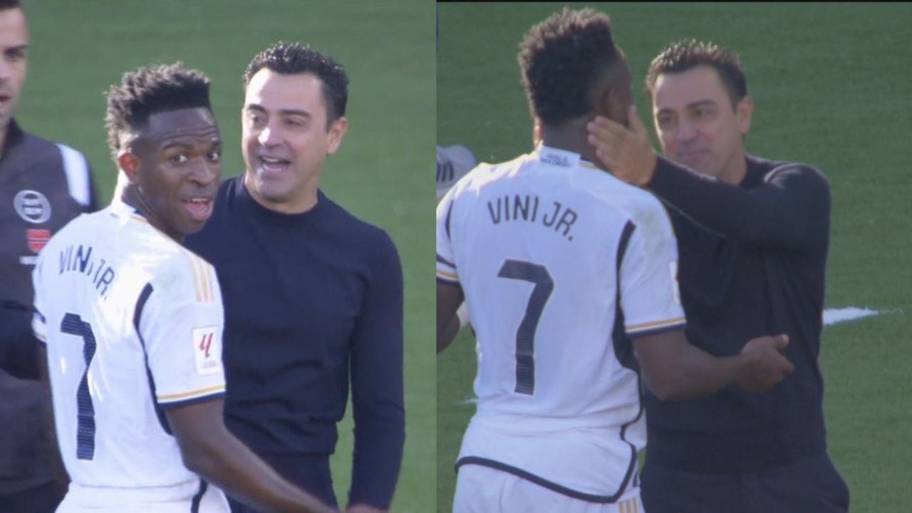 El fuerte cruce entre Xavi Hernández y Vinicius que calentó el clásico