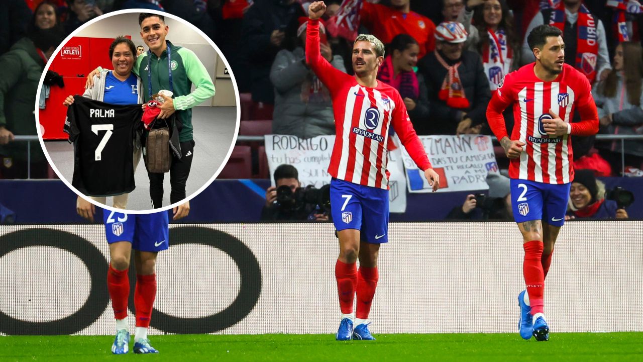 Figura del Atlético de Madrid le pidió la camiseta a Luis Palma para regalarla a una hondureña