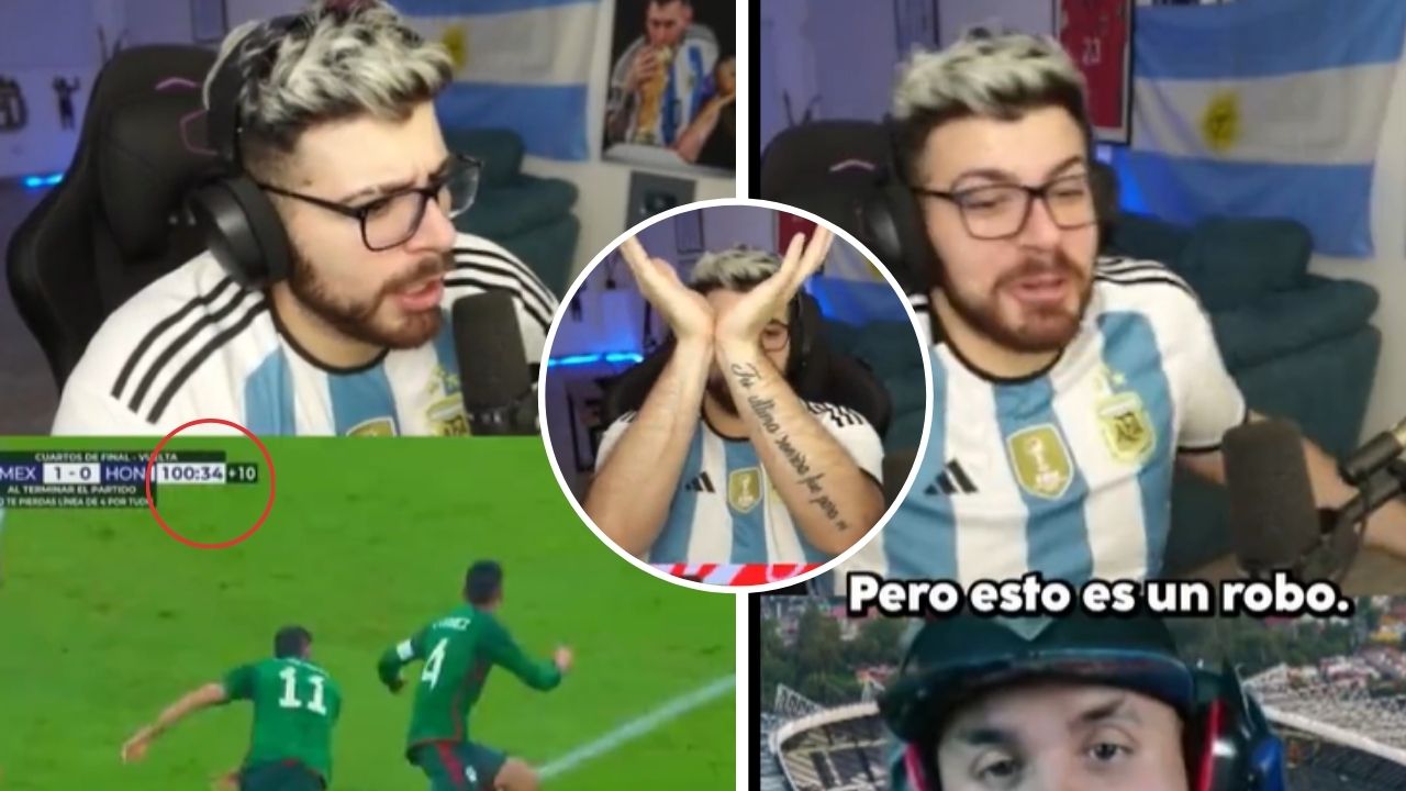 Famoso streamer argentino se vuelve 'loco' tras polémica del México vs Honduras