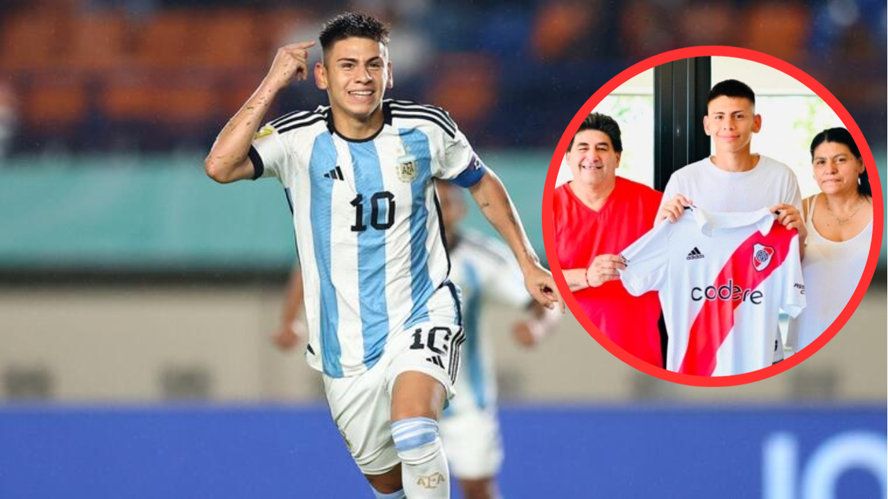 Claudio Echeverri padre, así es la familia del 'Diablito' jugador argentino del River Plate