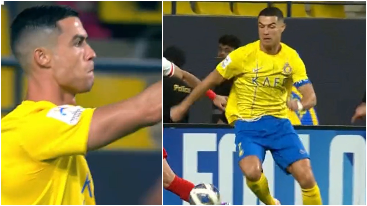 El espectacular gesto de Cristiano Ronaldo luego que le señalaran penal a favor