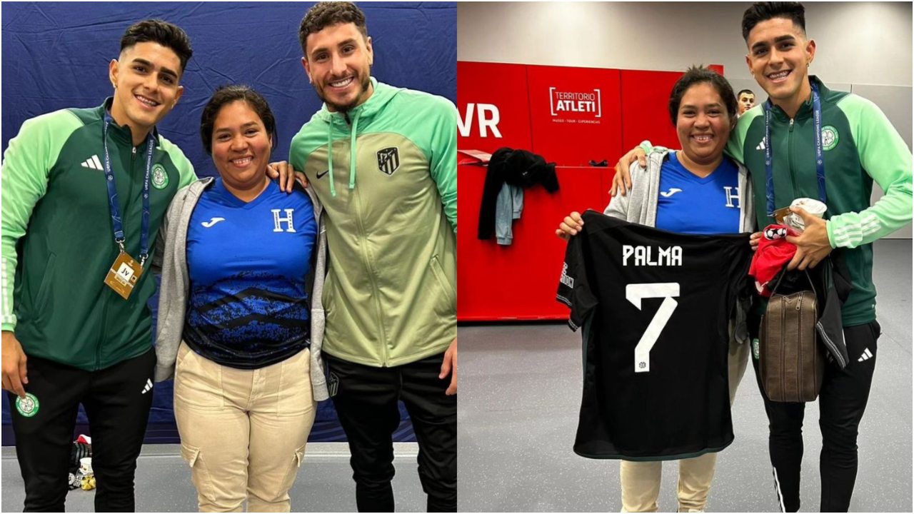 Hondureña relata cómo fue su inolvidable encuentro con Luis Palma tras partido ante el Atlético de Madrid