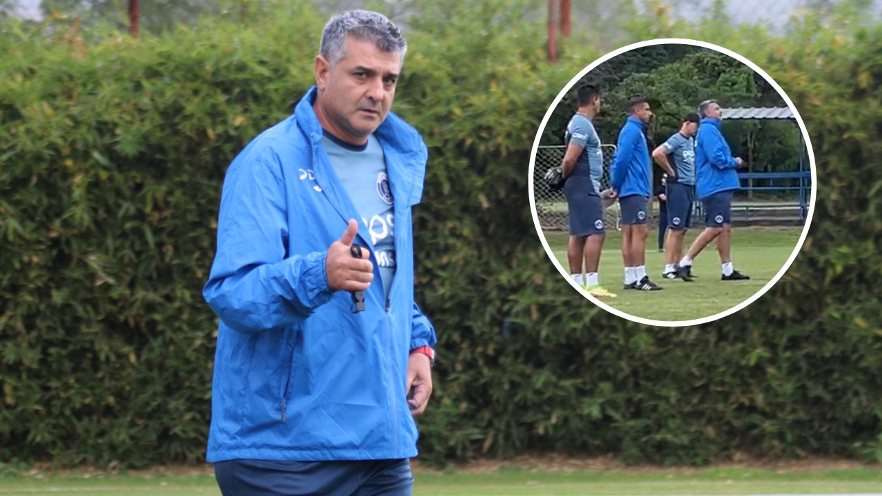 Así fue el primer discurso de Diego Vazquez a los jugadores de Motagua