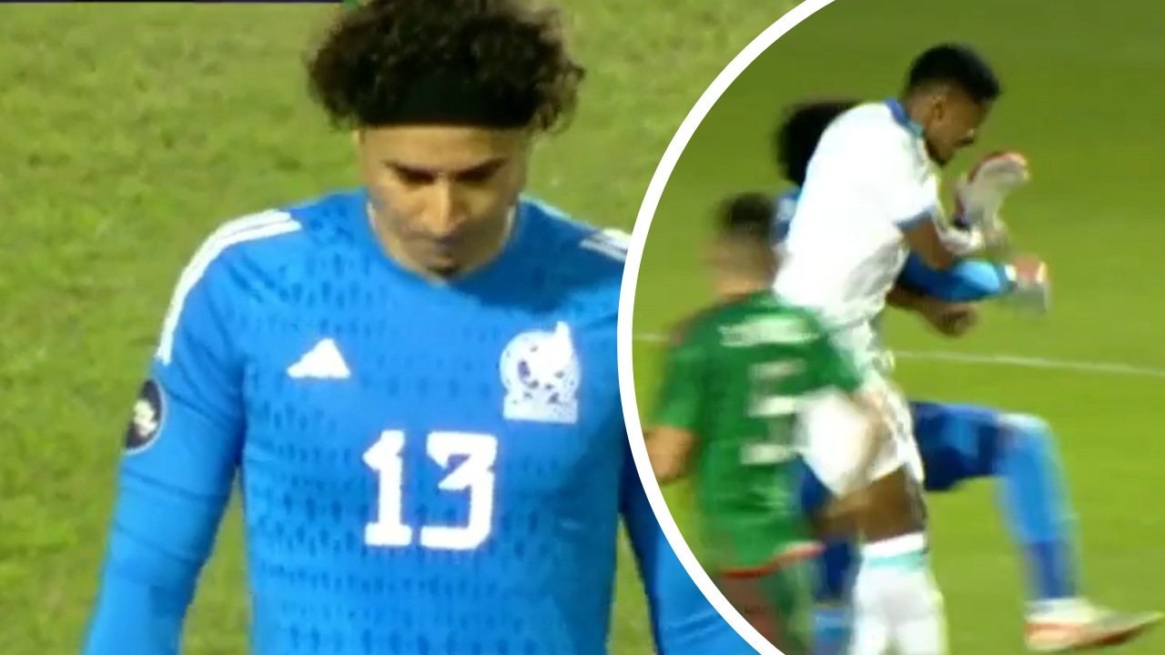 El choque de Guillermo Ochoa con el Choco Lozano que lesionó al arquero mexicano