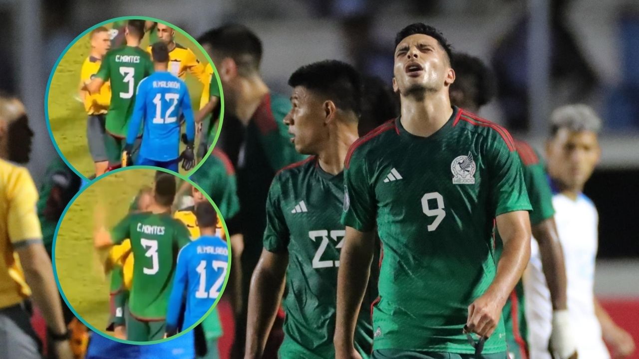 Jugador de México se expone a grave sanción al agredir un árbitro en el estadio Nacional
