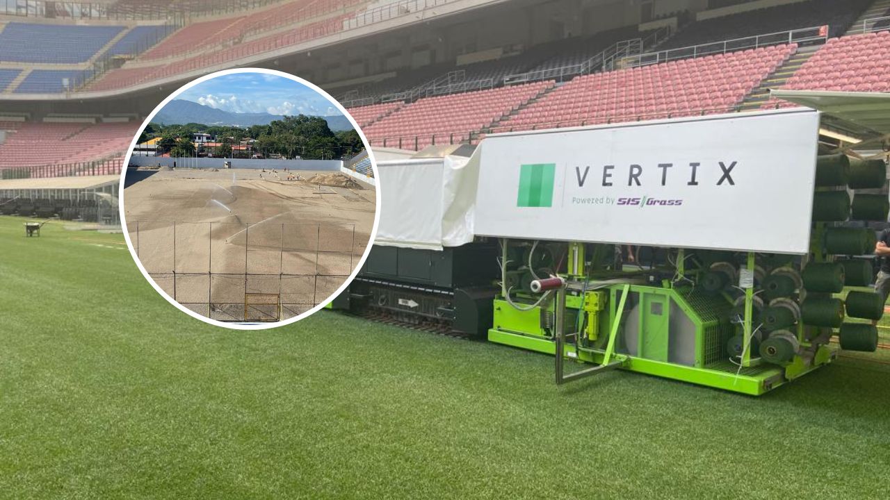 Se confirma cuándo llegará la máquina que coserá la nueva grama del estadio Morazán