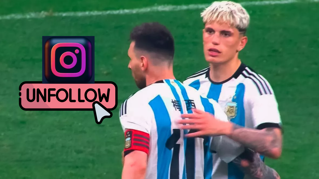 Messi dejó de seguir a Garnacho, esta es la verdadera razón del 'unfollow' del astro argentino