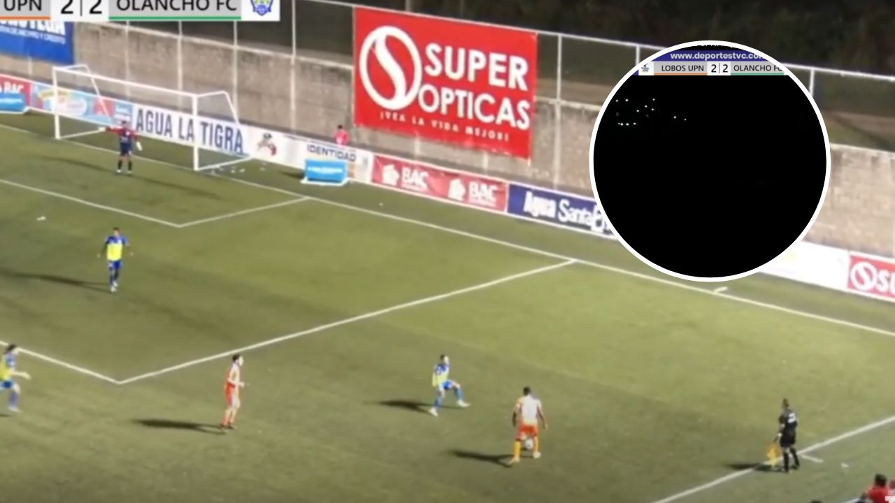 Partido entre Lobos UPN vs. Olancho FC se suspende en la disputa del tiempo extra