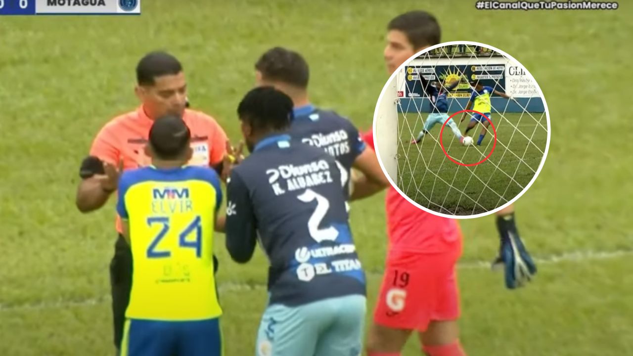 El penal inexistente que le señalaron al Motagua en partido ante Olancho FC