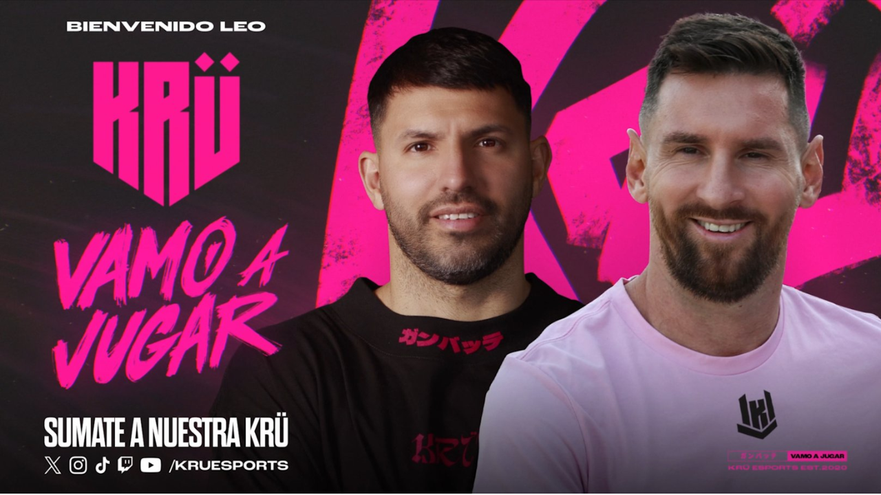 ¿Qué es KRÜ esports y cuál es su relación con Messi y Kun Aguero?