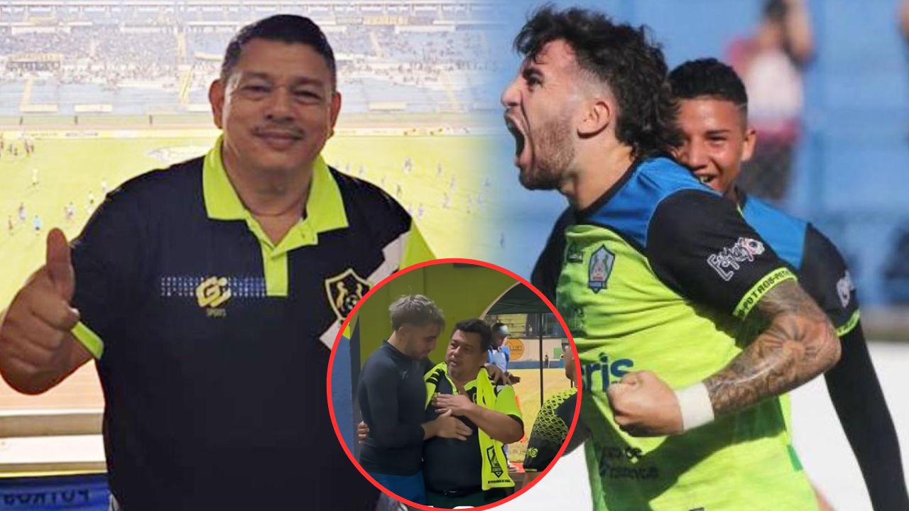 Muestran cómo fue el reencuentro del presidente de Olancho FC con Auzmendi