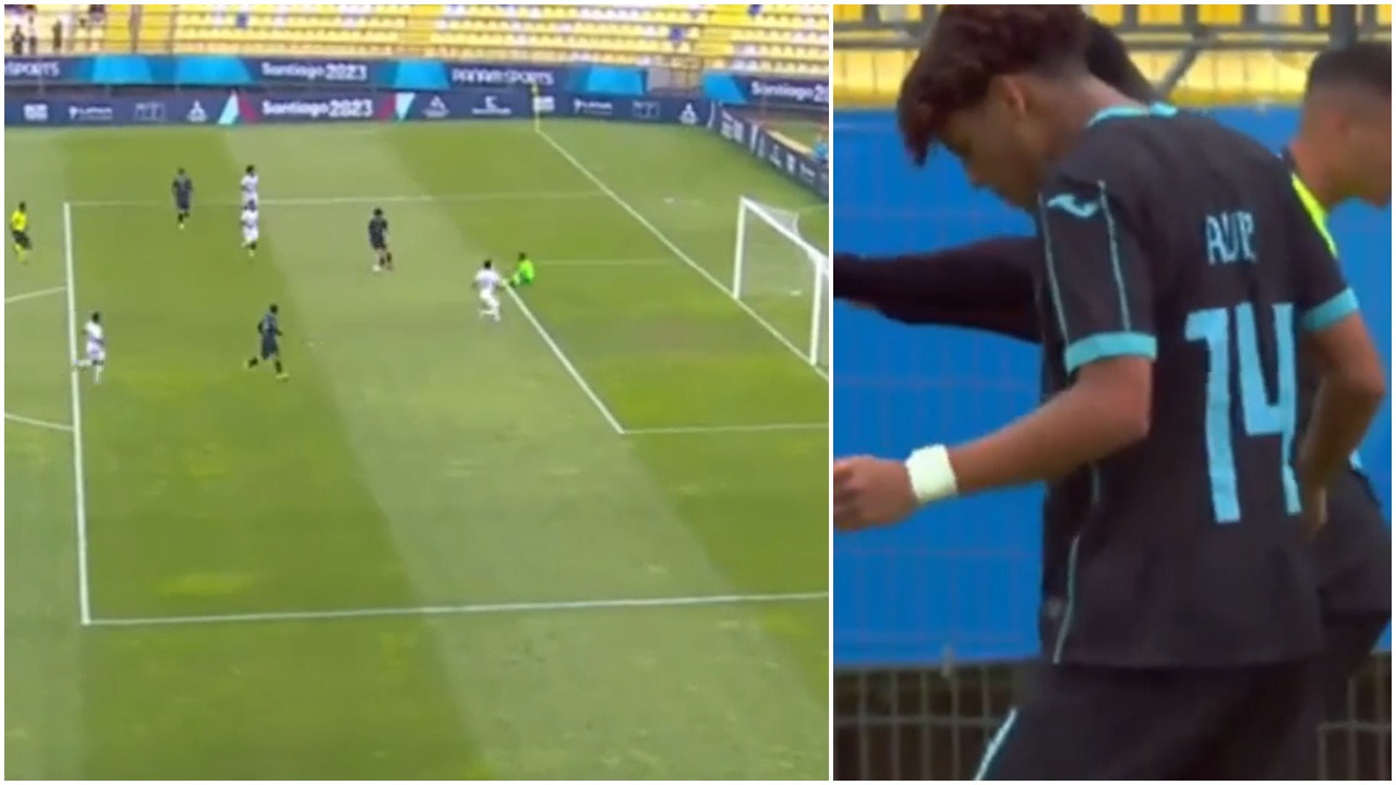 David Ruiz anota golazo con Honduras en los Panamericanos y lo celebra bailando punta