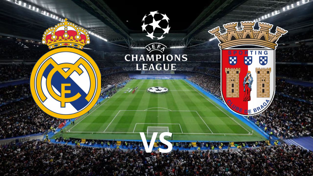 Ver partido Real Madrid vs Braga, horario, alineación, canal y dónde ver televisado hoy