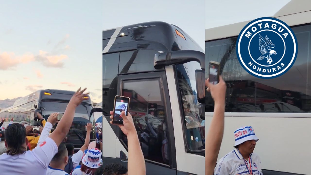 Así recibió la barra del Olimpia al Motagua en su llegada al estadio Nacional
