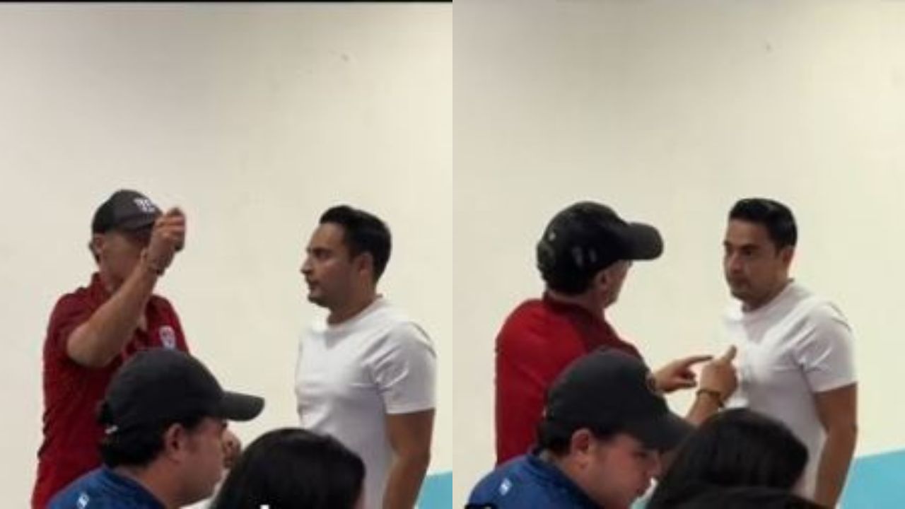 Pedro Troglio fue captado 'regañando' a Said Martínez en camerinos del estadio Nacional