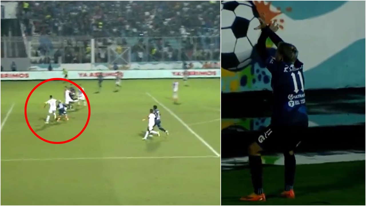 Agustín Auzmendi anota tremendo golazo a Marathón y ya suma 16 en liga con Motagua
