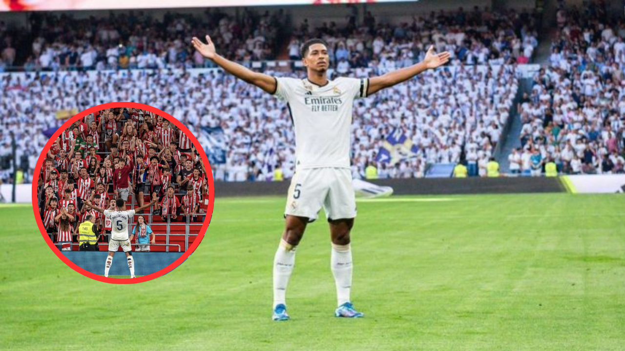Bellingham celebrando gol, este es el significado y origen de la marca viral del jugador del Real Madrid