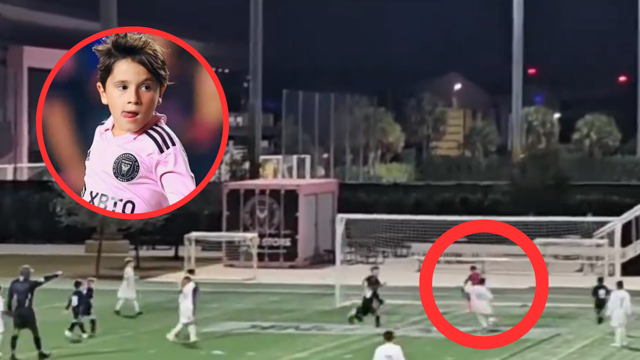 Gol de Mateo Messi en las inferiores del Inter de Miami
