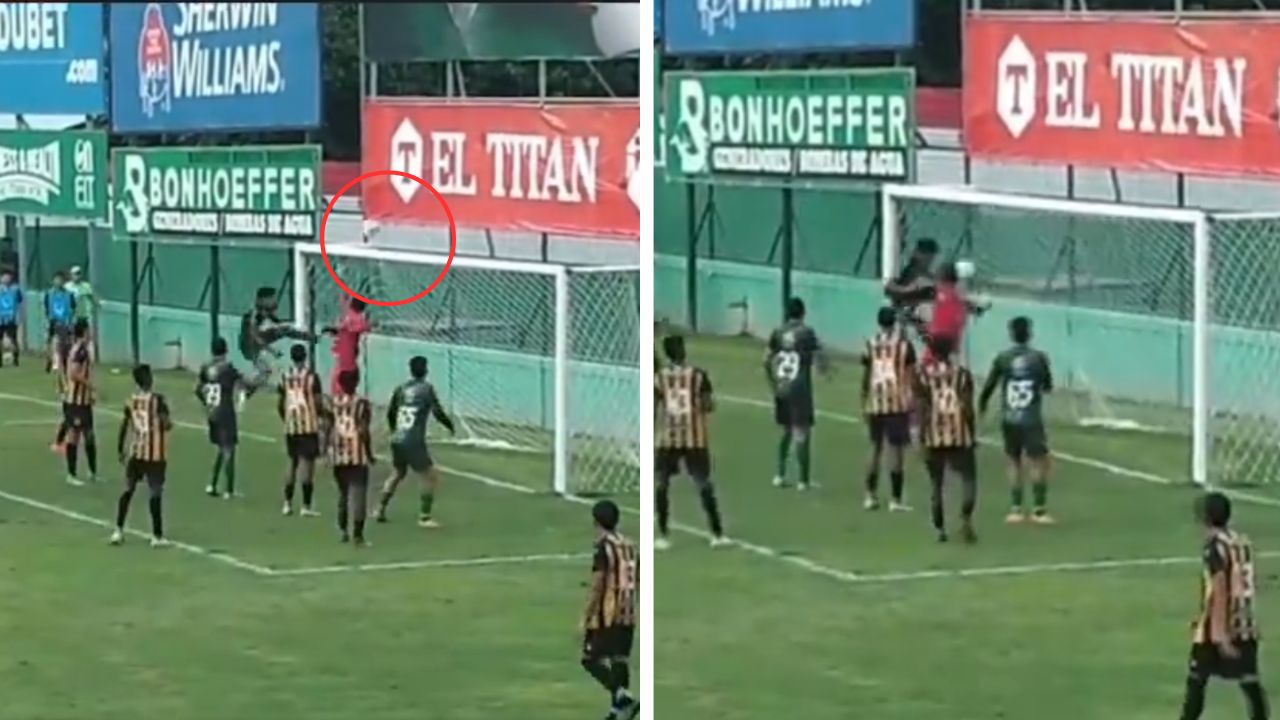 El increíble gol fantasma en partido entre Marathón y Real España en Reservas
