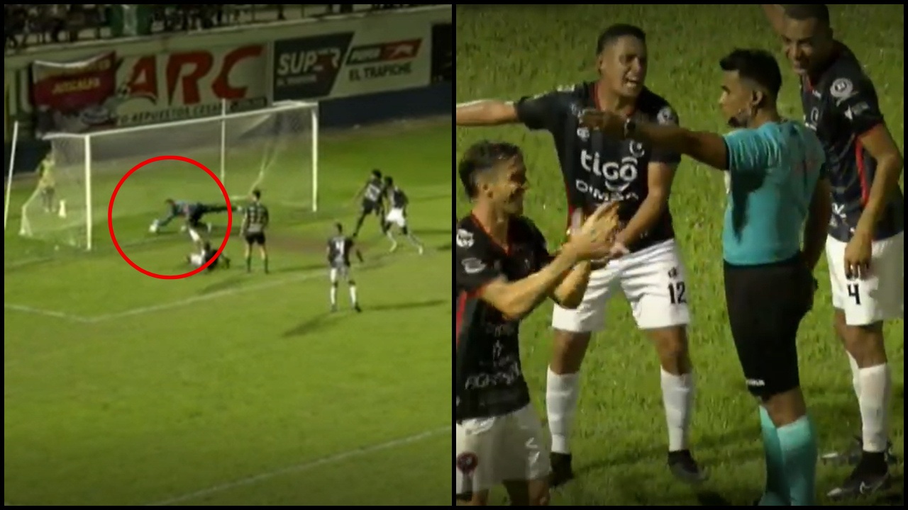 Así fue el gol que solo el árbitro no miró en la final de la segunda división de Honduras