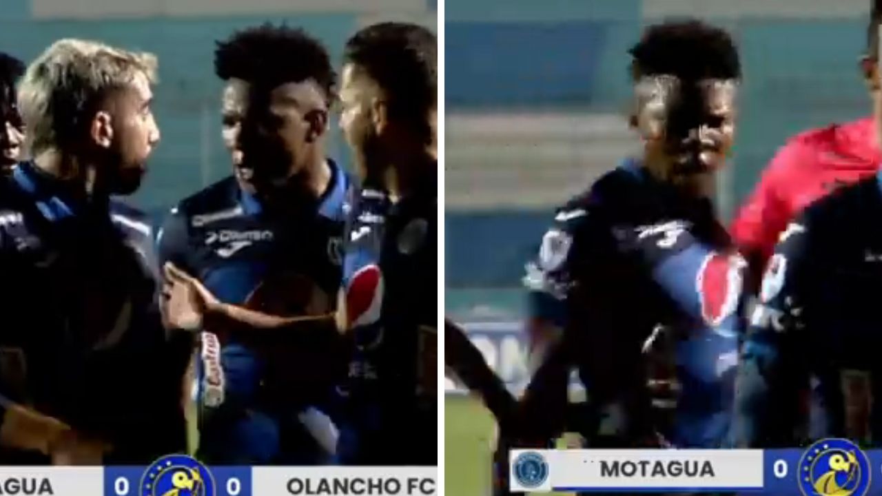 Yeison Mejía y Agustín Auzmendi protagonizan tremenda pelea en pleno partido