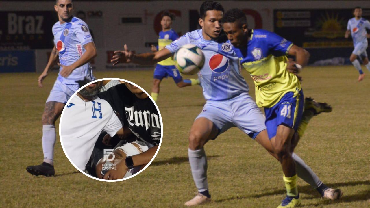 Seleccionado hondureño es captado en el partido entre Olancho y Motagua