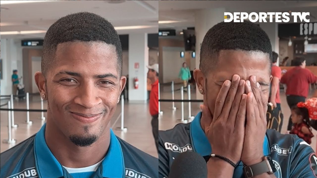Nuevo jugador del Motagua protagoniza momento emotivo en su llegada al país