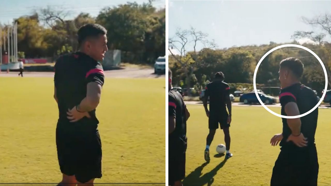 Andy Najar recibe su 'merecido' en el primer entrenamiento con el Olimpia tras su regreso