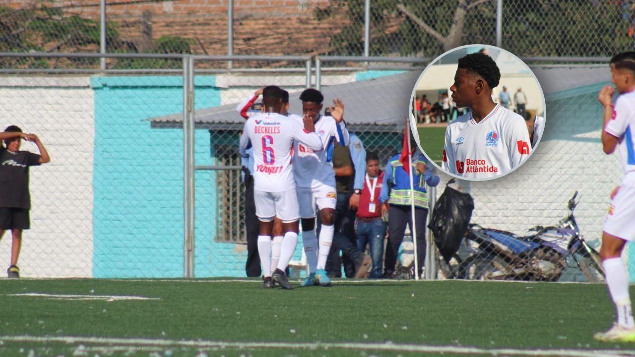 Dereck Moncada, hijo de Maynor Figueroa, anota un golazo en su primer partido con Olimpia