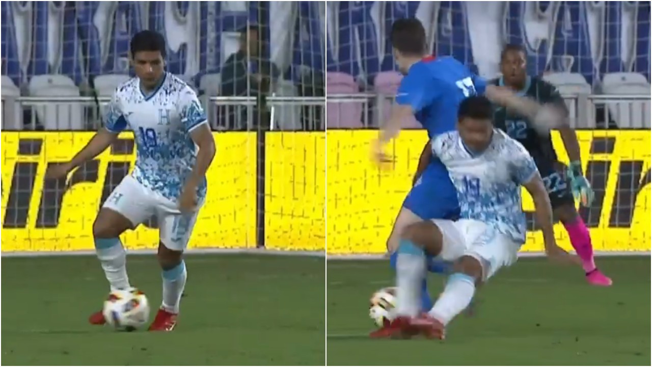 Así fue el penal cometido por Carlos Pineda en el amistoso Honduras vs. Islandia