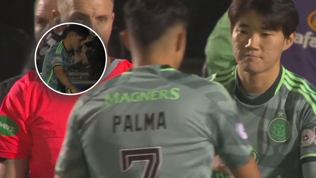 El enojo de Luis Palma en partido del Celtic por la Liga de Escocia