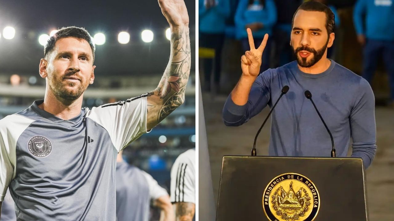 Así fue el saludo de Nayib Bukele con Lionel Messi en su visita a El Salvador