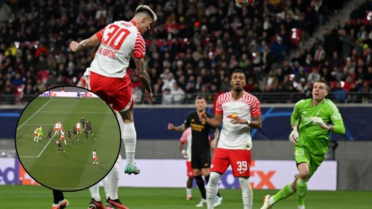 Así fue el controversial gol que le anularon al RB Leipzig