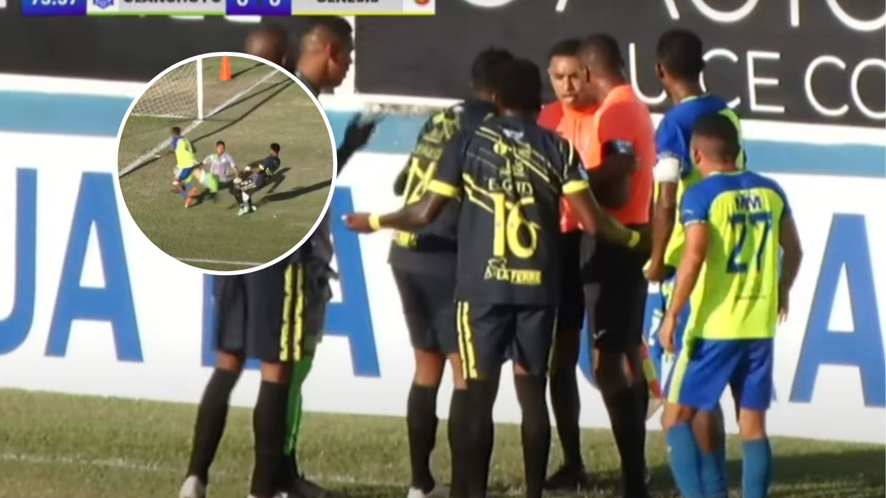 Aclaran decisión de señalar un penal cuatro minutos después en partido Olancho FC vs Génesis