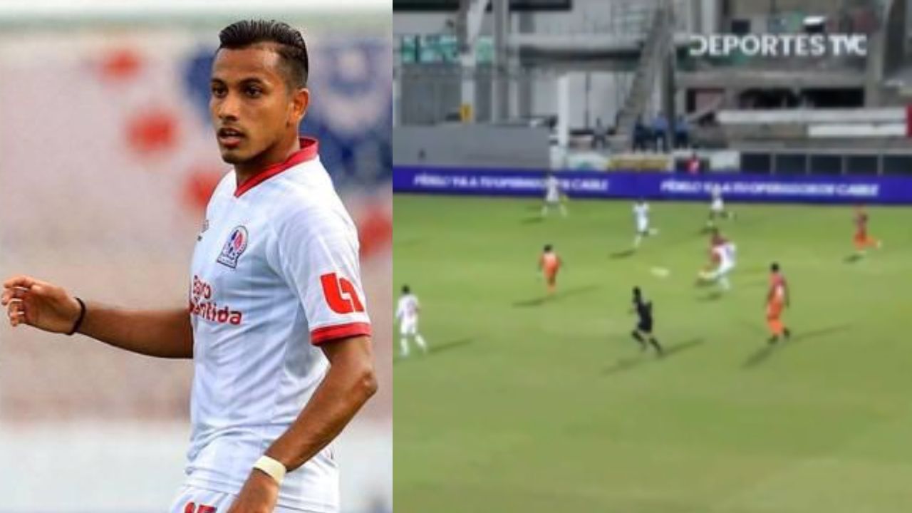 Golazo de Edwin Rodríguez desde fuera del área ilumina el partido entre Olimpia y Upnfm