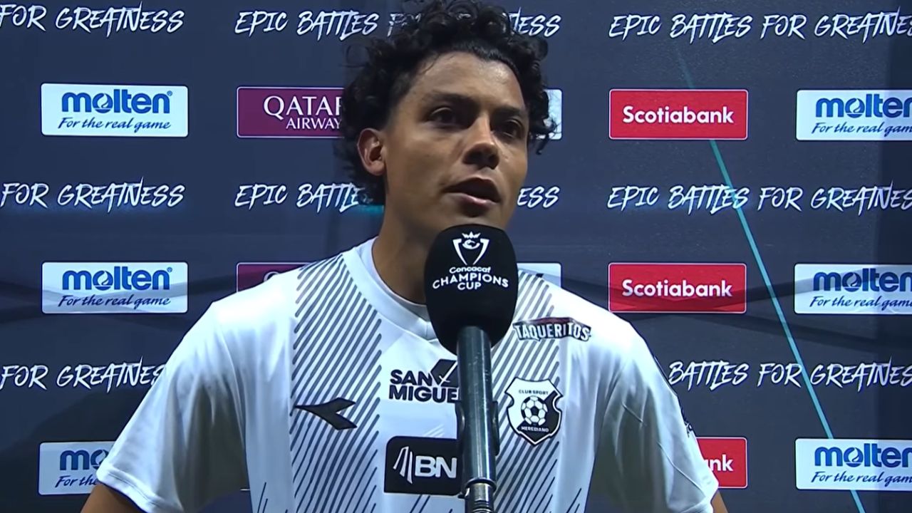 Joshua Canales reacciona luego de eliminar al Toluca de Concachampions con su gol