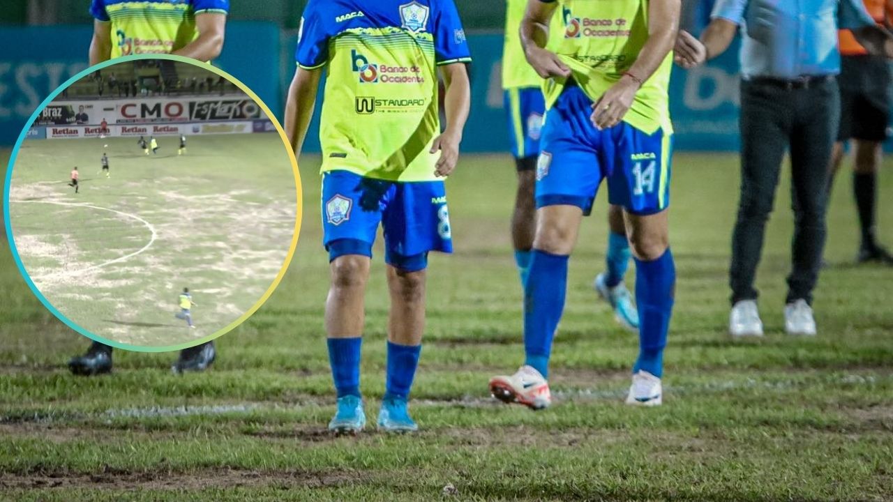 Futbolista estalla tras ser obligados a jugar en la cancha dañada del estadio Juan Ramón Brevé