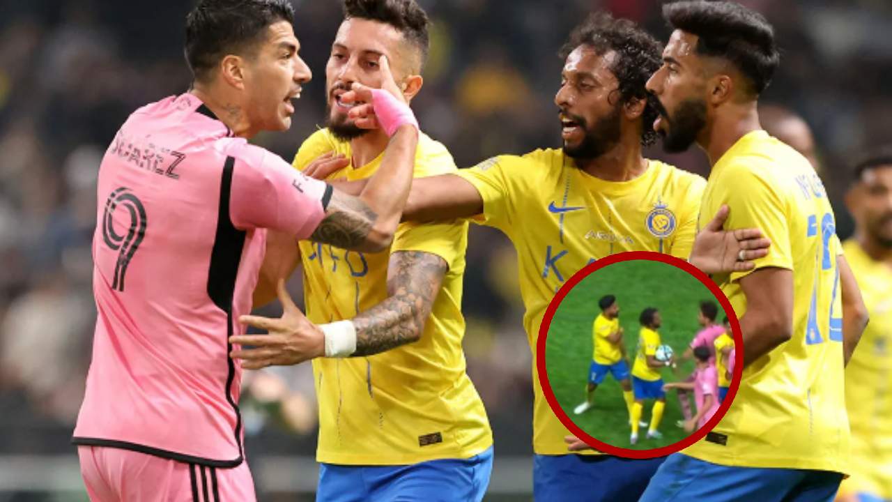 Video: Luis Suárez defiende a David Ruiz en pelea durante el Al-Nassr vs Inter Miami