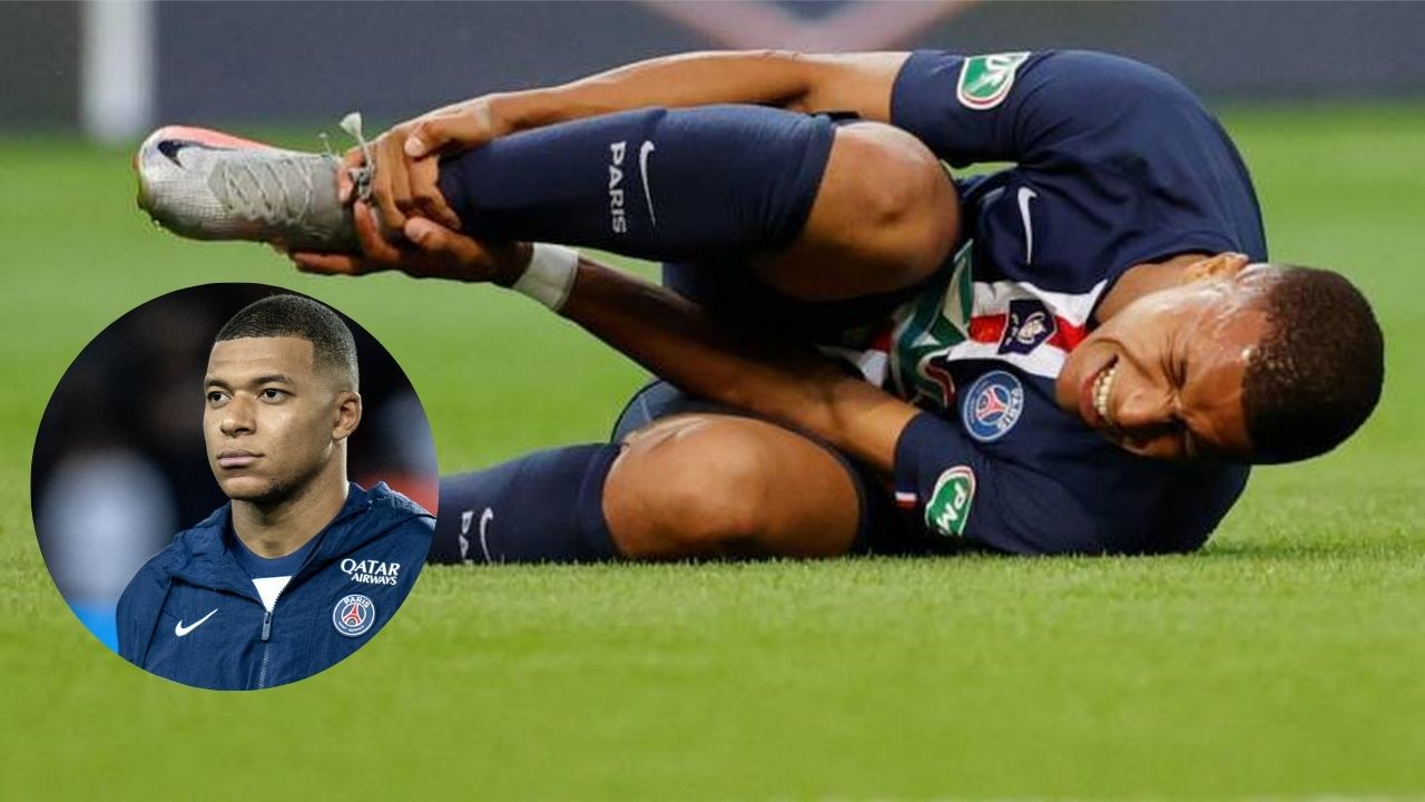 Posible lesión de Kylian Mbappé, está fue la dura entrada que recibió el jugador francés