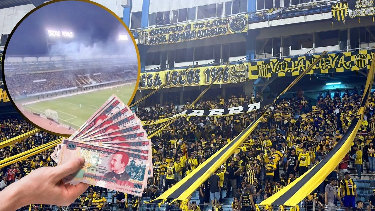 Revelan la enorme taquilla que obtuvo Real España  tras el clásico ante Olimpia