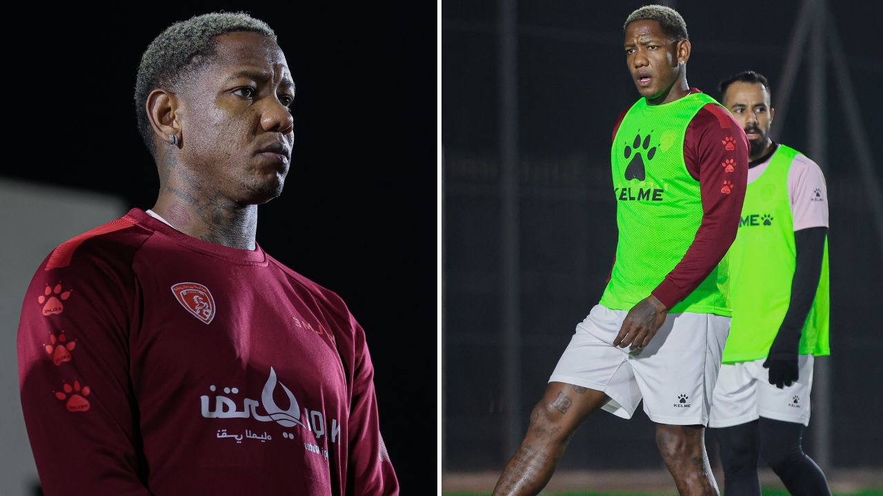 Así presumió el Al-Arabi SC a Romell Quioto en su primer entrenamiento