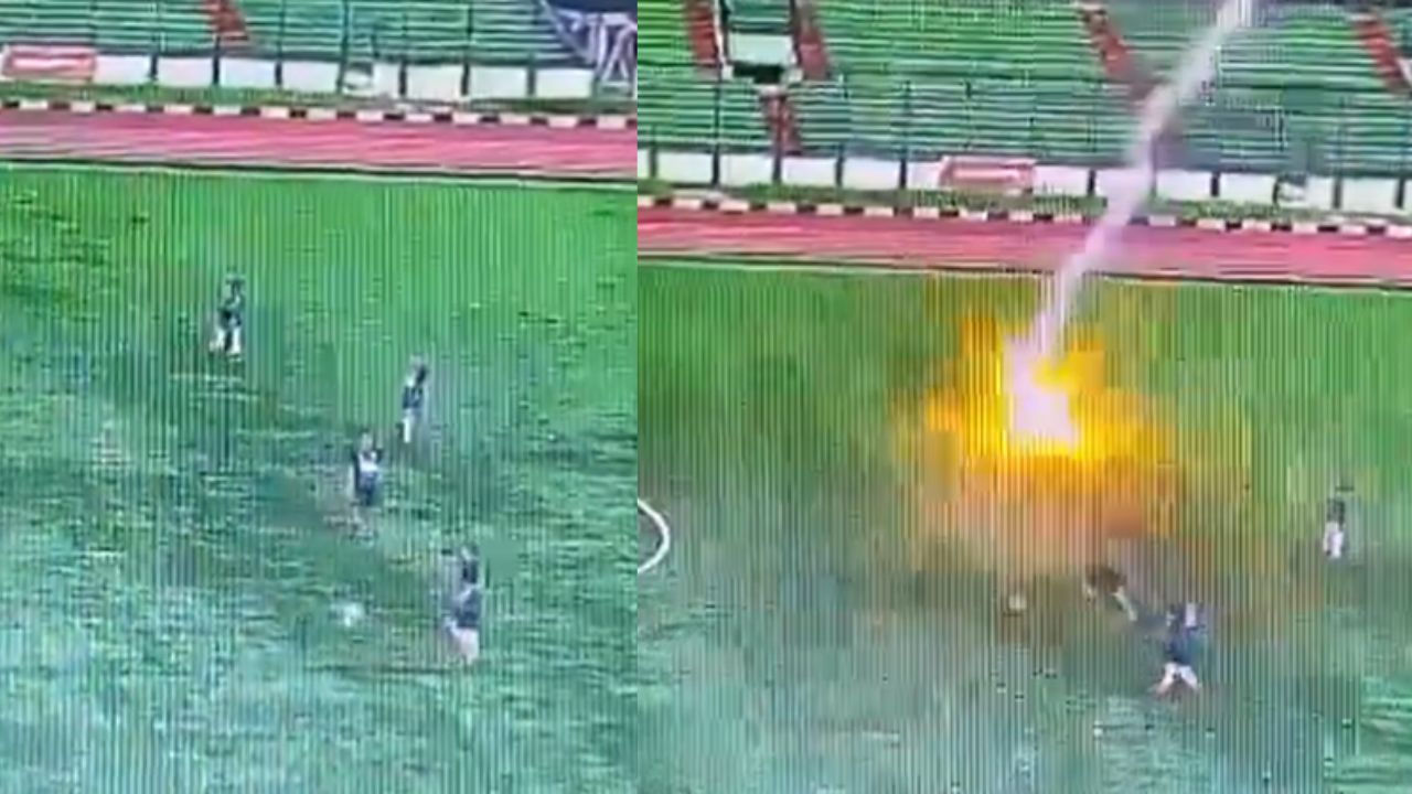 Futbolista muere en pleno partido tras ser impactado por un rayo