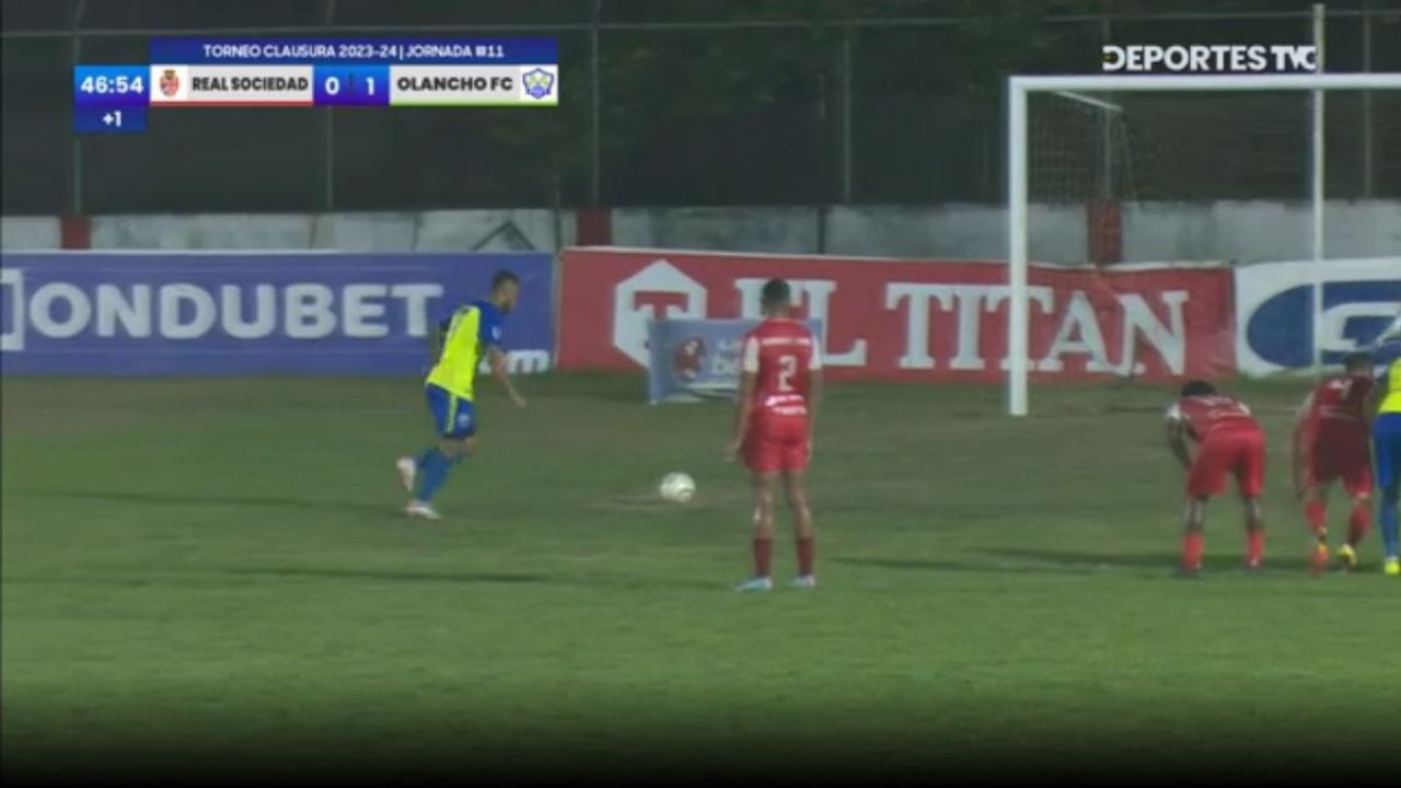 Alex López se estrena y anota su primer gol con el Olancho FC