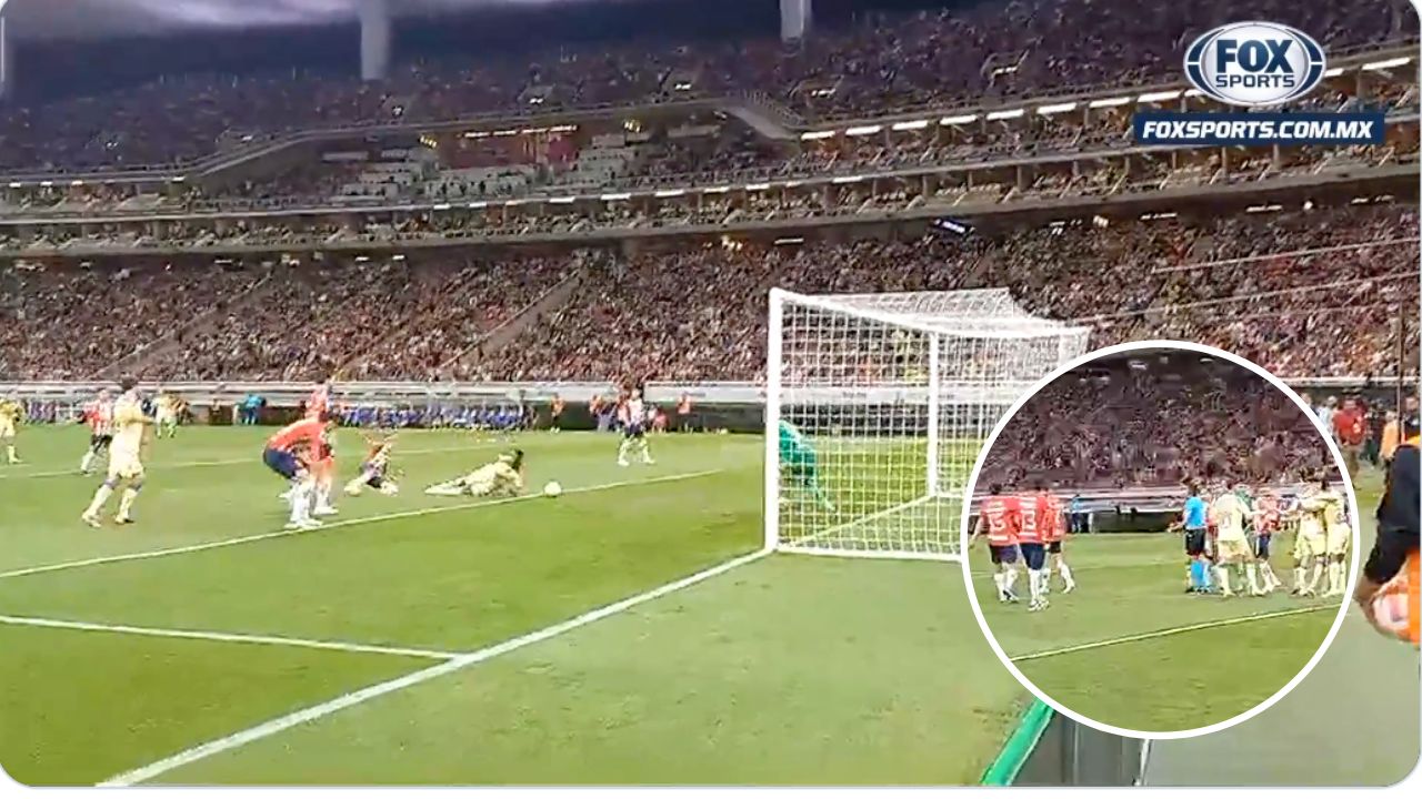 Said Martínez le pita penal al América en partido vs Chivas por la Concacaf Champions Cup