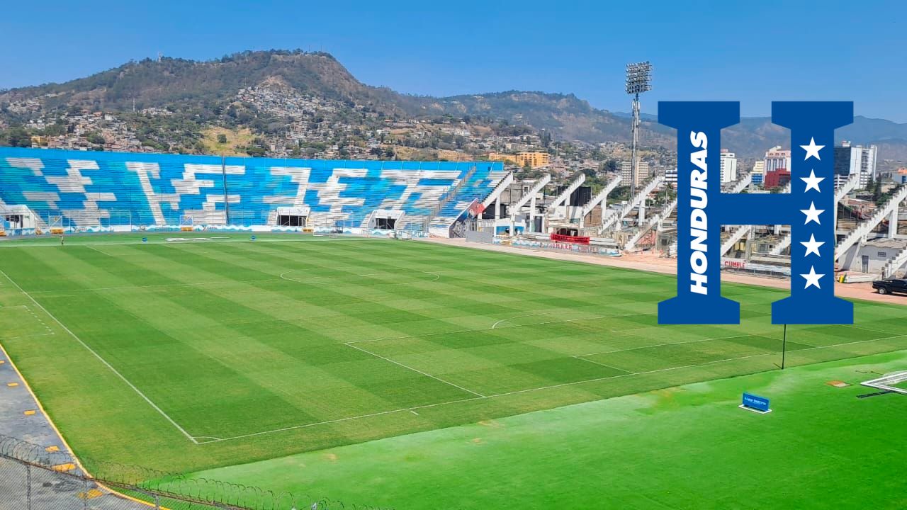 Así quedó la grama del estadio Nacional Chelato Uclés tras microciclo de Honduras