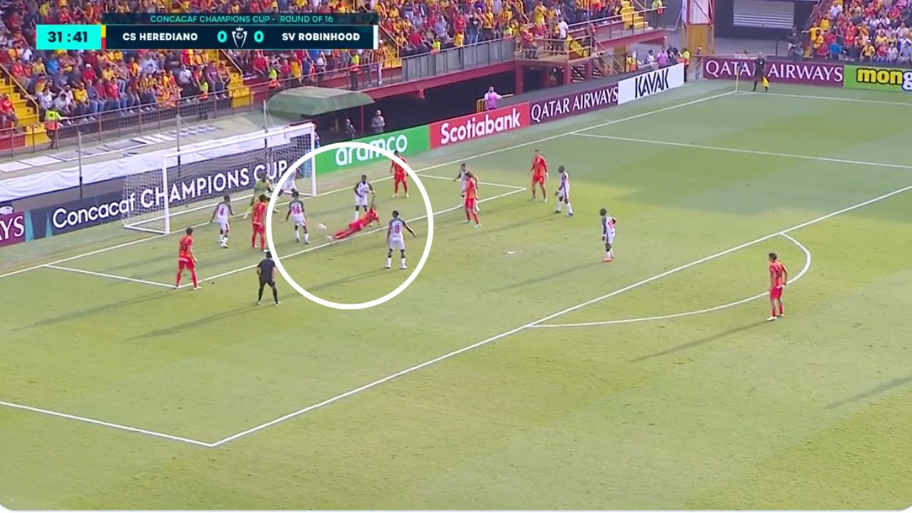 Así fue el gol de Getsel Montes con el Herediano en la Concacaf Champions Cup