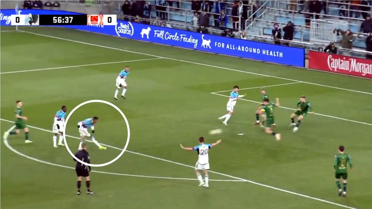 Kervin Arriaga se olvida de la H y anota golazo con el Minnesota United